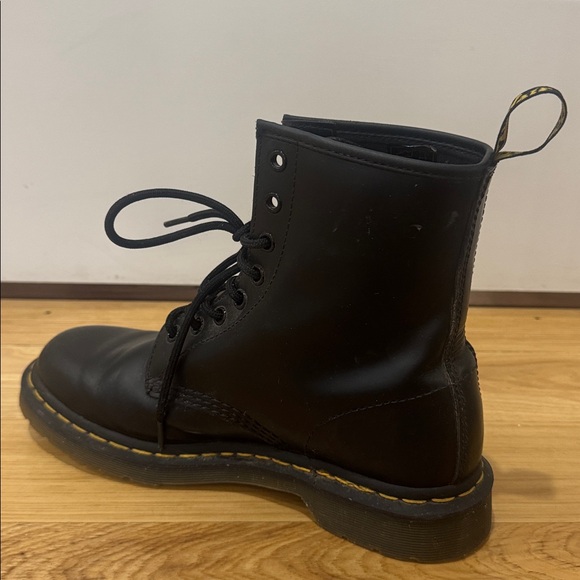 Dr. Martens Black Boots with Yellow Accents - Picture 3 of 13